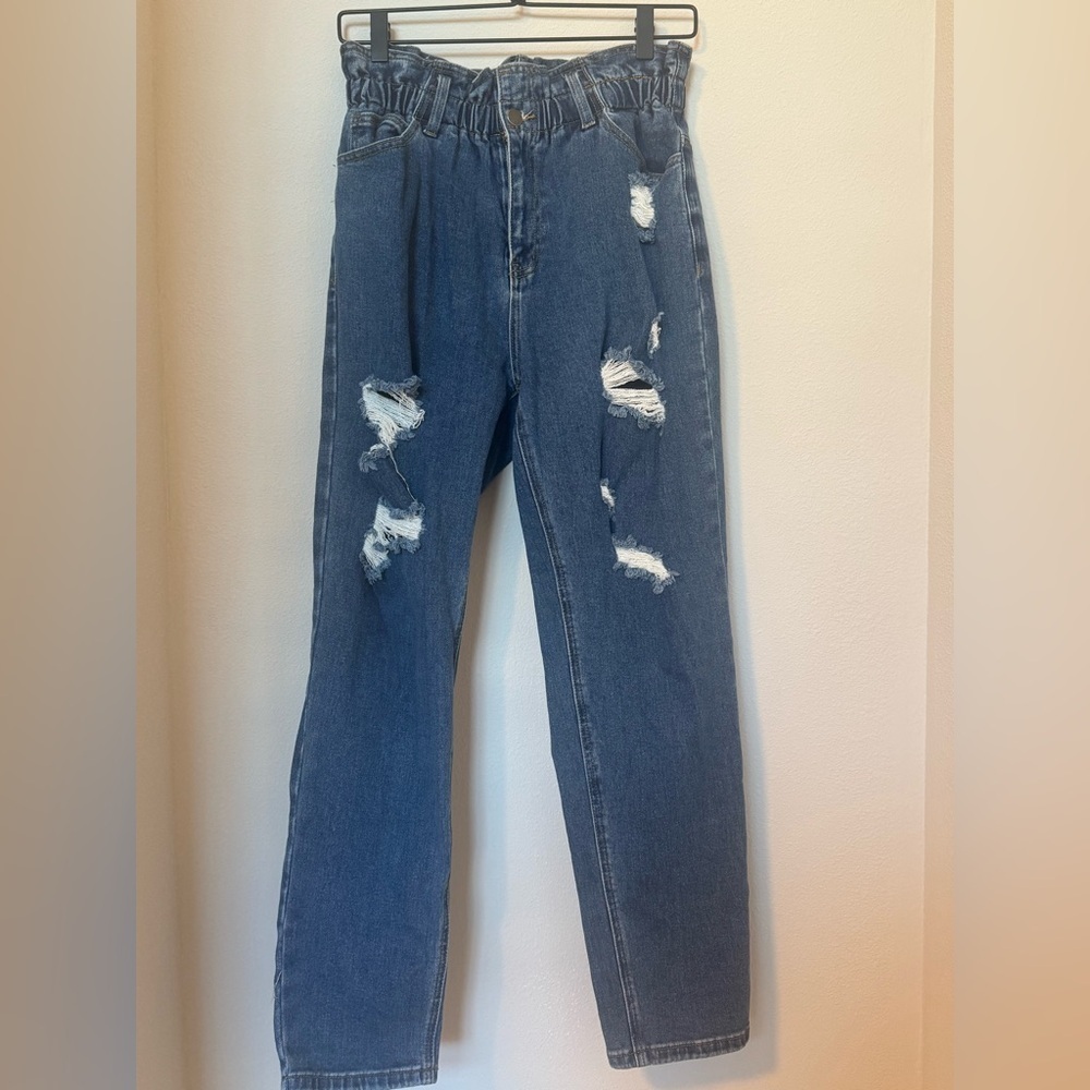 American Bazi Jeans with paper bag waist in size Medium